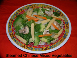 Steamed Chinese Mixed Vegetables